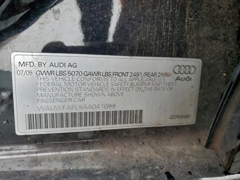 2010 AUDI A4 PREMIUM PLUS  