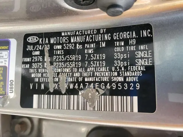 2014 KIA SORENTO SX  