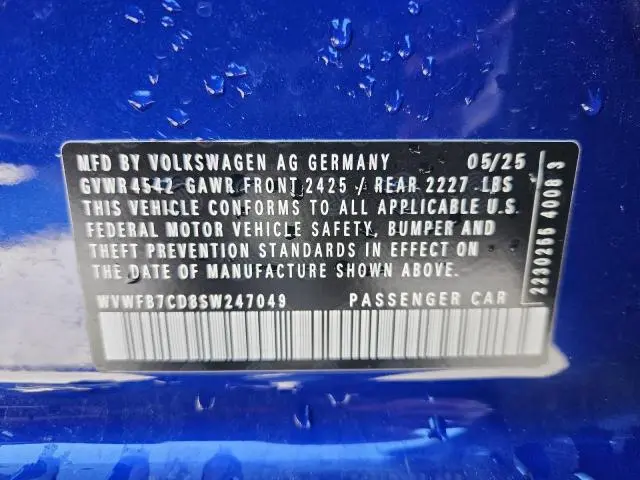 2025 VOLKSWAGEN GOLF R BLACK EDITION  