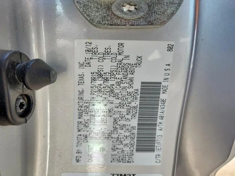 2013 TOYOTA TACOMA BASE  