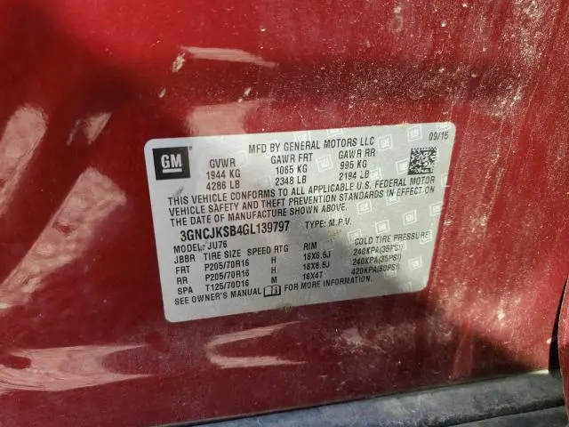 2016 CHEVROLET TRAX LS  