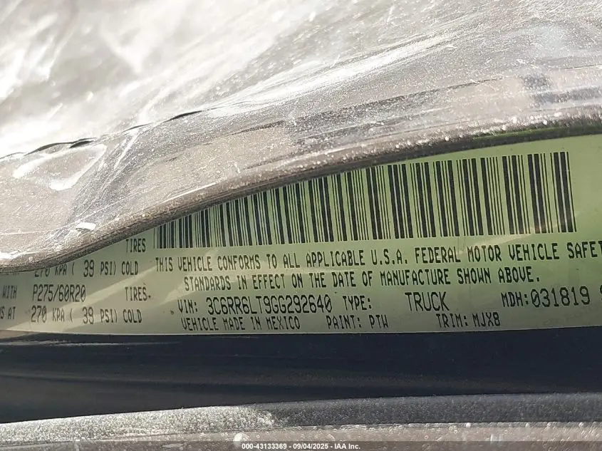 2016 RAM 1500 LONE STAR