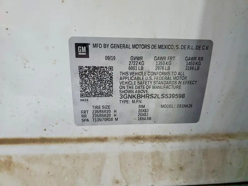 2020 CHEVROLET BLAZER 2LT  