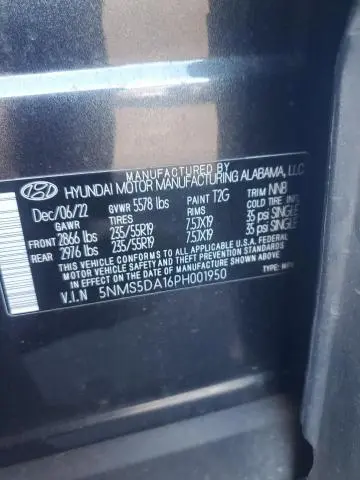 2023 HYUNDAI SANTA FE LIMITED  