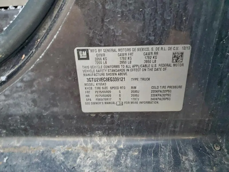 2014 GMC SIERRA K1500 SLT  