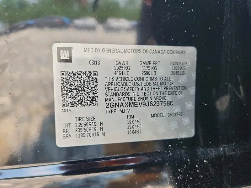 2018 CHEVROLET EQUINOX PREMIER  