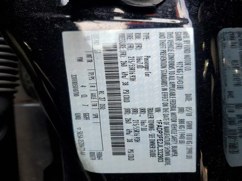 2018 FORD FOCUS SE  