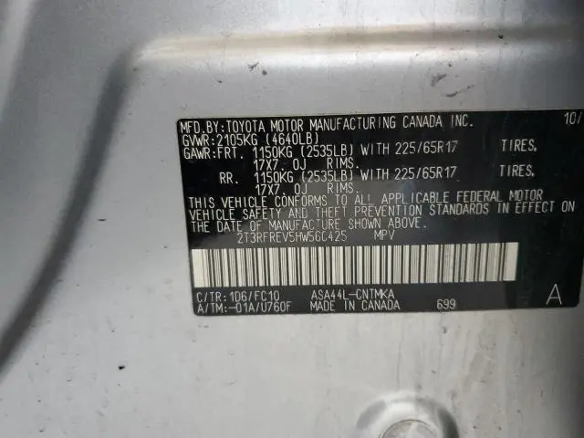 2017 TOYOTA RAV4 XLE