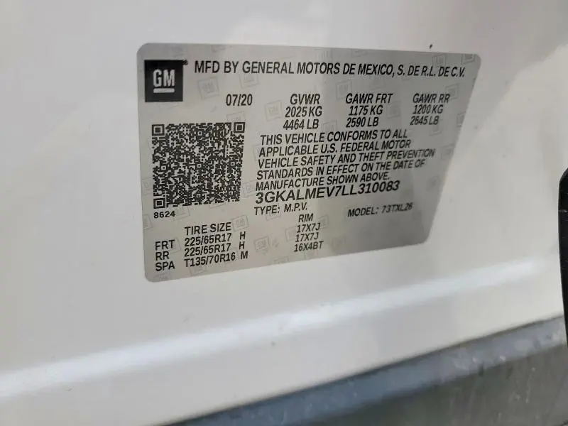 2020 GMC TERRAIN SLE  