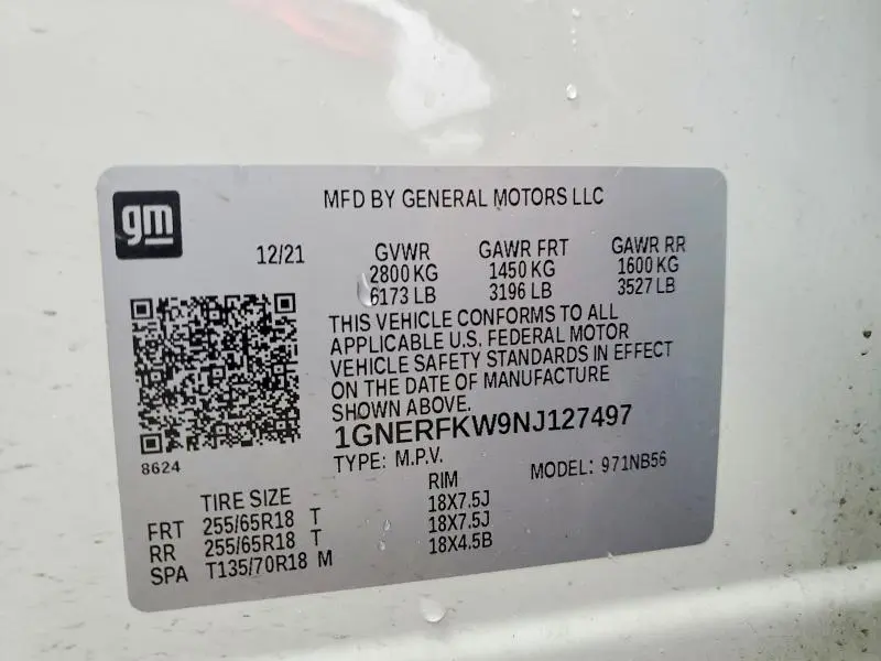 2022 CHEVROLET TRAVERSE LS  