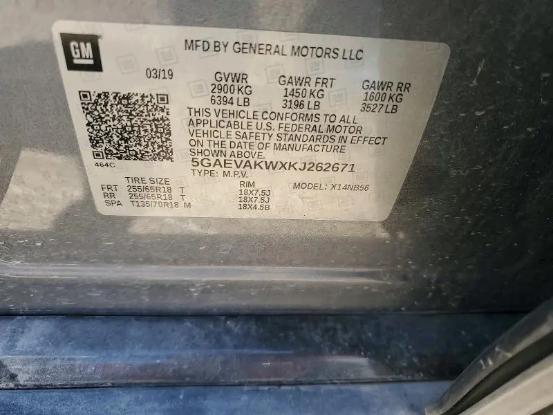 2019 BUICK ENCLAVE ESSENCE  