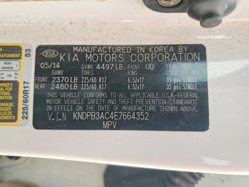 2014 KIA SPORTAGE LX  