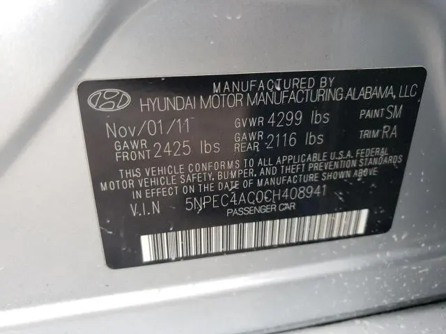 2012 HYUNDAI SONATA SE  