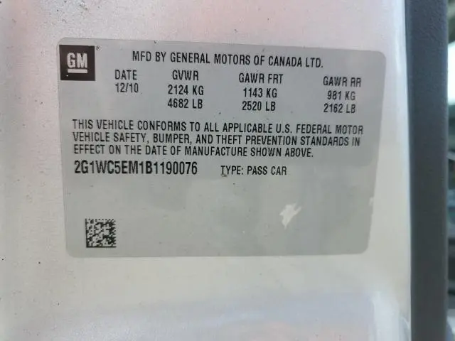 2011 CHEVROLET IMPALA LTZ  