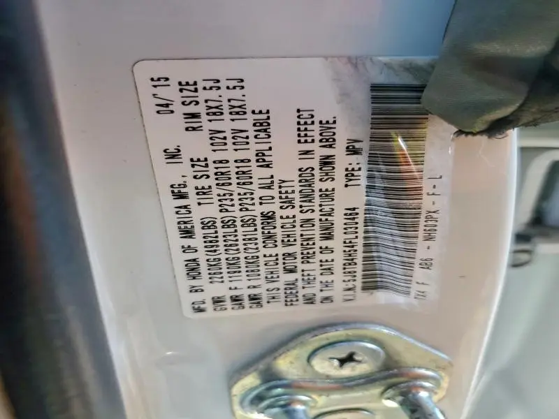 2015 ACURA RDX TECHNOLOGY  