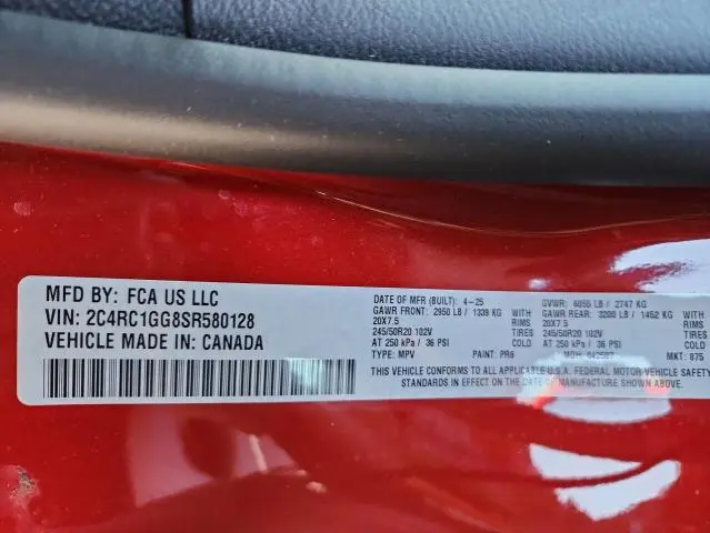 2025 CHRYSLER PACIFICA LIMITED  