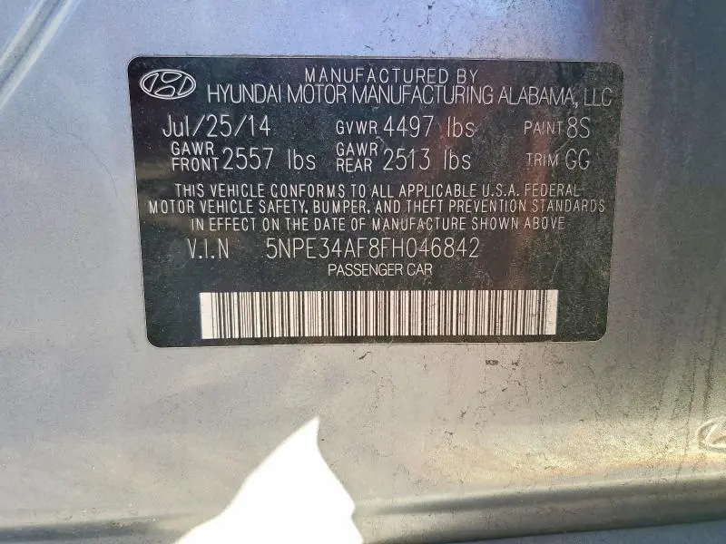 2015 HYUNDAI SONATA SPORT  