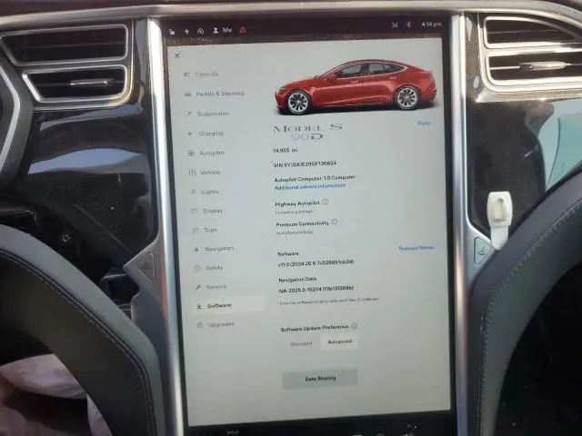 2016 TESLA MODEL S   