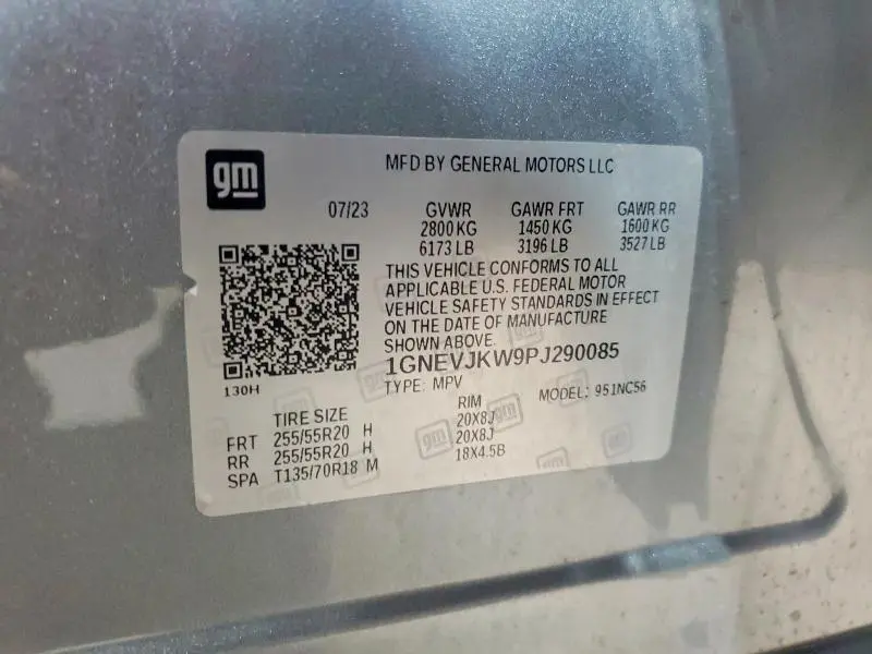 2023 CHEVROLET TRAVERSE RS  
