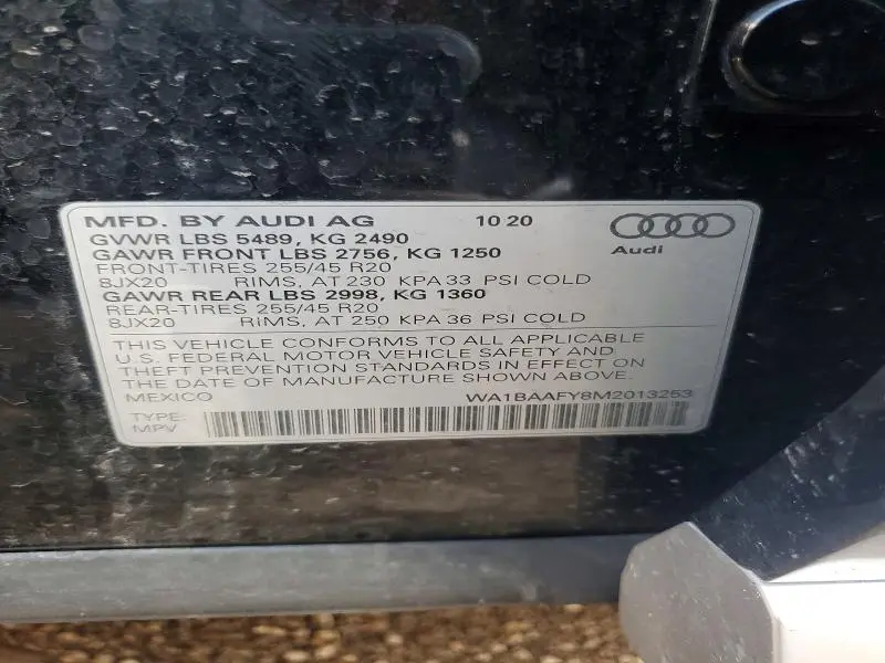 2021 AUDI Q5 PREMIUM PLUS  