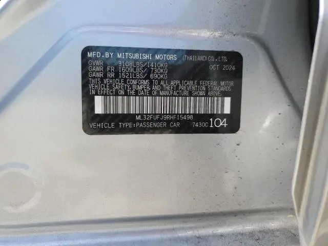 2024 MITSUBISHI MIRAGE G4 ES  