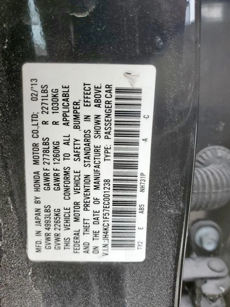 2014 ACURA RLX TECH  