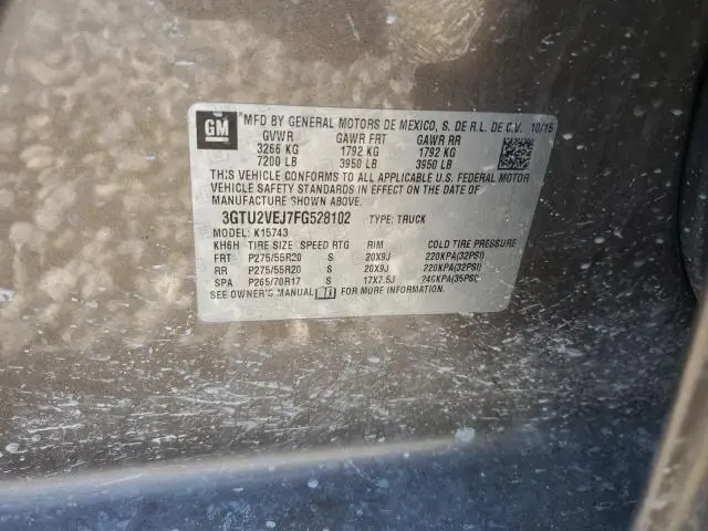 2015 GMC SIERRA K1500 SLT  