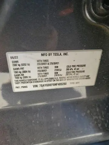 2022 TESLA MODEL Y