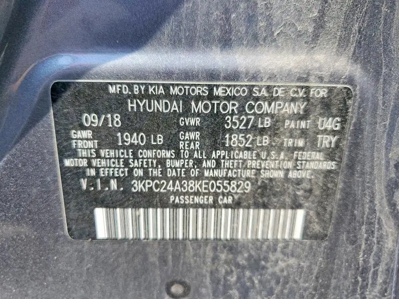 2019 HYUNDAI ACCENT SE  