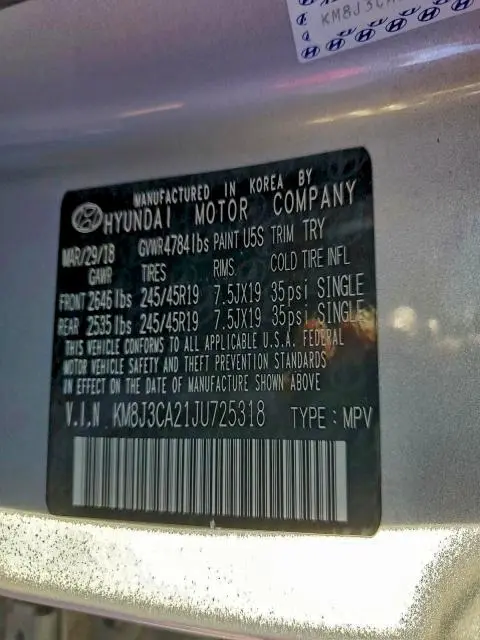 2018 HYUNDAI TUCSON VALUE  