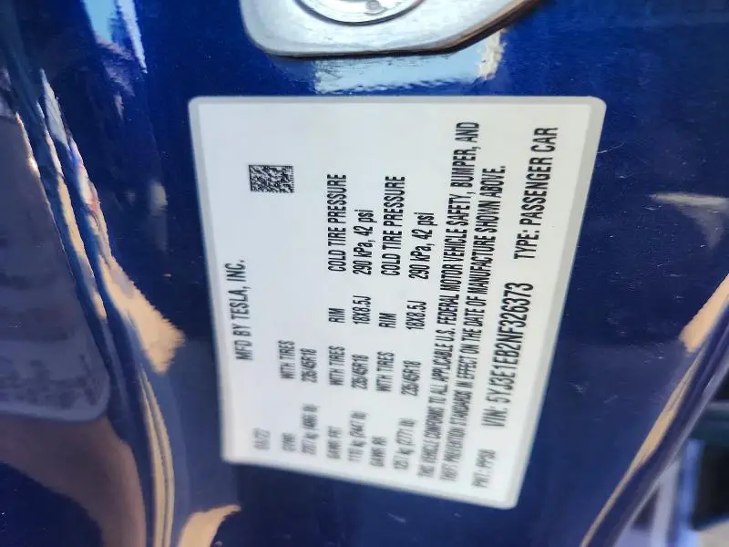 2022 TESLA MODEL 3   