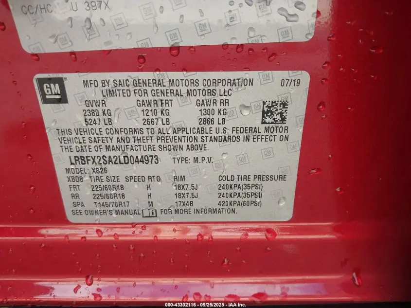 2020 BUICK ENVISION AWD ESSENCE