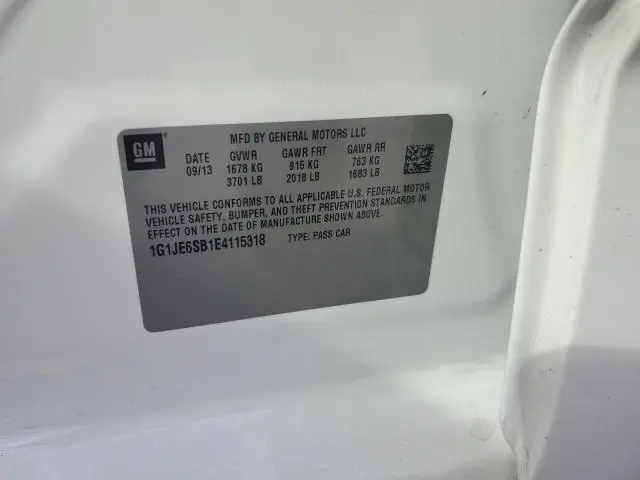 2014 CHEVROLET SONIC LTZ