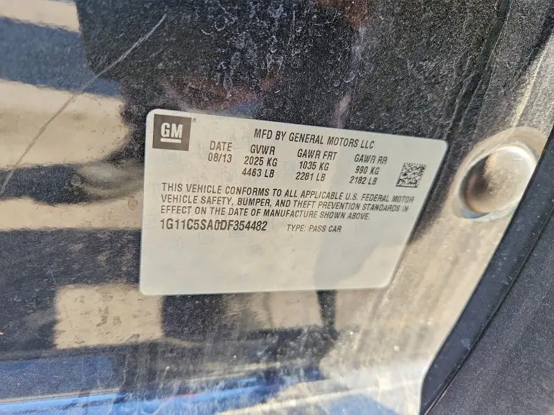 2013 CHEVROLET MALIBU 1LT  