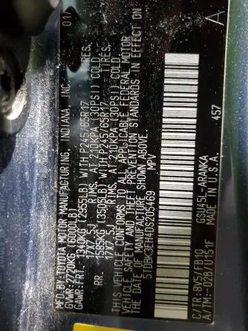 2013 TOYOTA HIGHLANDER BASE  