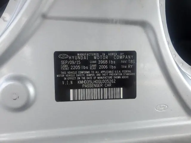 2016 HYUNDAI ELANTRA GT