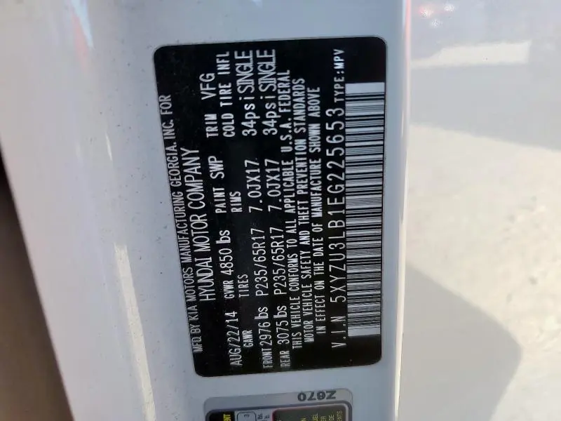 2014 HYUNDAI SANTA FE SPORT   