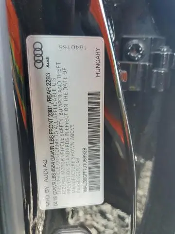 2018 AUDI A3 PREMIUM  
