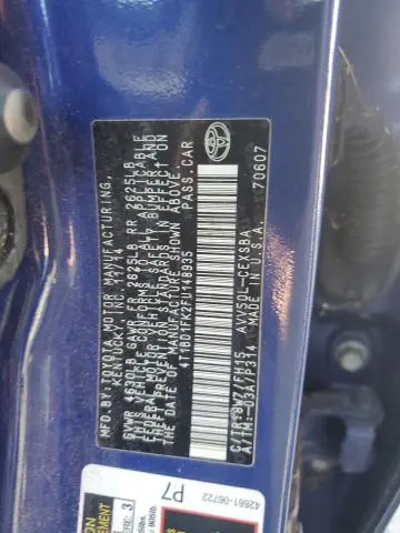 2015 TOYOTA CAMRY HYBRID  