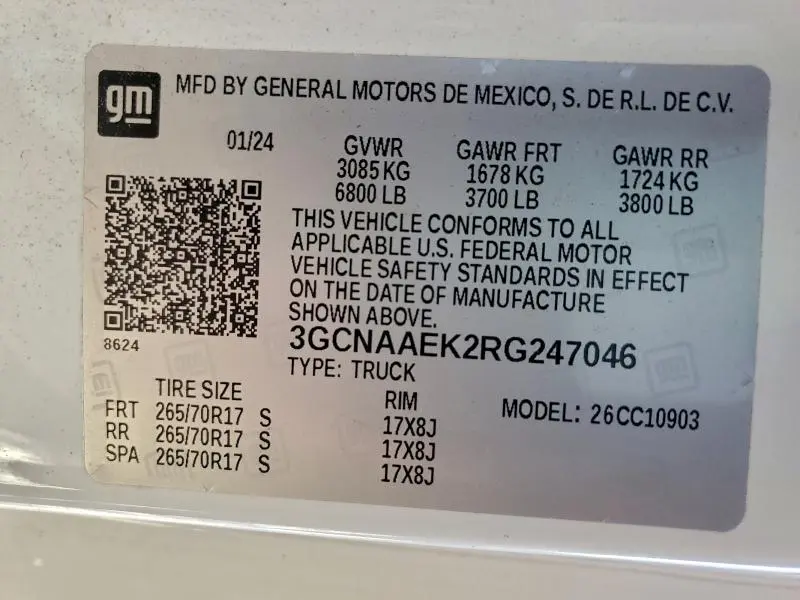 2024 CHEVROLET SILVERADO C1500  