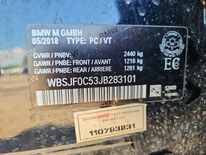 2018 BMW M5   