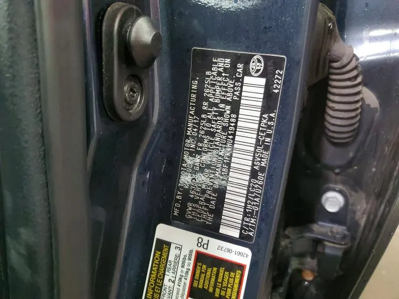 2017 TOYOTA CAMRY LE  