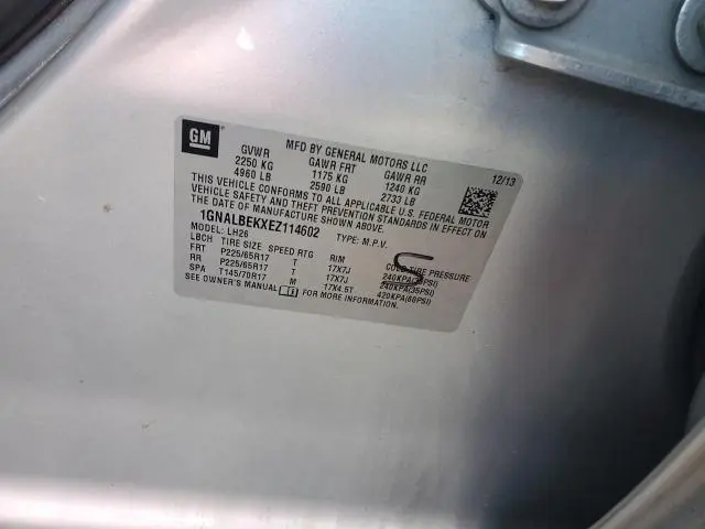 2014 CHEVROLET EQUINOX LT  