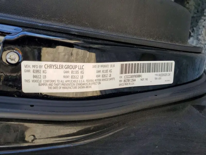 2015 CHRYSLER 200 LIMITED  