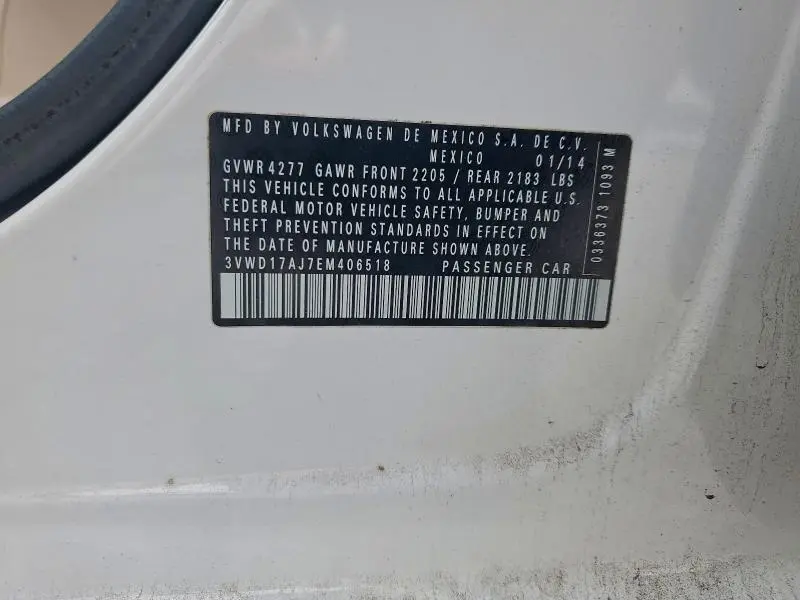 2014 VOLKSWAGEN JETTA SE  