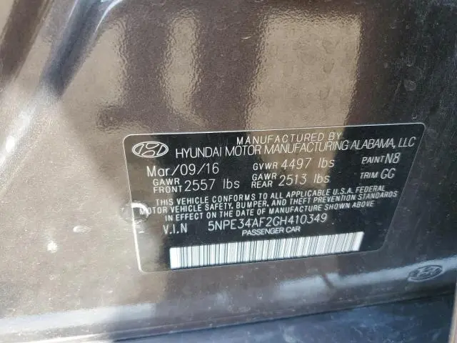 2016 HYUNDAI SONATA SPORT  