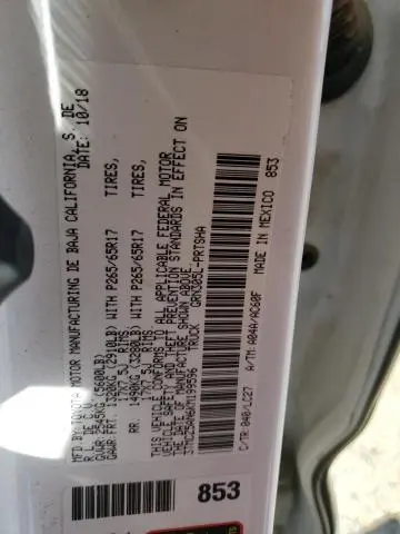 2019 TOYOTA TACOMA DOUBLE CAB  