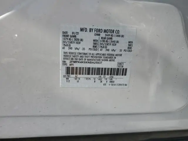 2022 FORD EDGE TITANIUM  