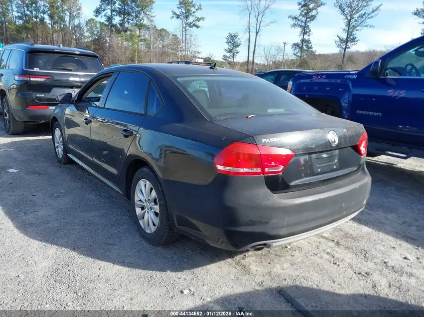 2012 VOLKSWAGEN PASSAT 2.5L S