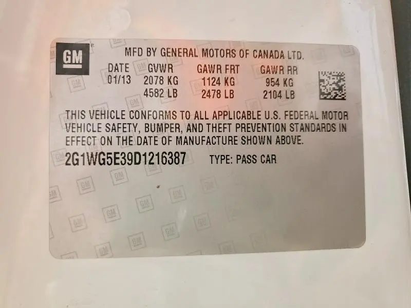 2013 CHEVROLET IMPALA LT  